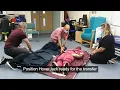 Moving and Handling Hoverjack retrieving patient from the floor