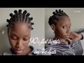 90s flat twists on 4c hair