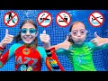 Lagu Papa leert de veiligheidsregels voor het zwembad! 🏊‍♂️🛡️✨