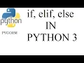 if elif and else in Python 3 - Python For Absolute Beginners pt 8