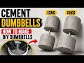 Homemade Cement Dumbbells 12kg 15kg Budget Home Gym YTCkYadav