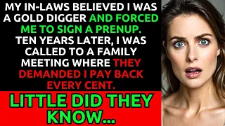 My In-Laws Called Me a Gold Digger and Made Me Sign a Prenup, But They Never Saw What Was Coming