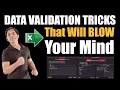 Excel DATA VALIDATION Tricks That Will Blow Your Mind Master Data Validation Boost Your Efficiency