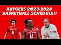 Rutgers 2023-2024 Men s Basketball Schedule Go Rutgers
