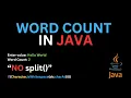 Java Word Count Program Without Split Method Count Words Using Logic