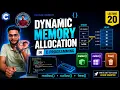 Dynamic Memory Allocation in C malloc calloc free C Programming Lecture 20