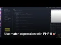 Use match expression with PHP 8
