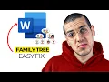 How to Make a Family Tree in Microsoft Word Quick Easy Tutorial
