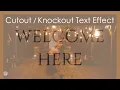 Create A Responsive Cutout Knockout Text Effect With HTML CSS