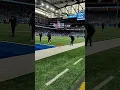 Pregame sideline at Ford Field