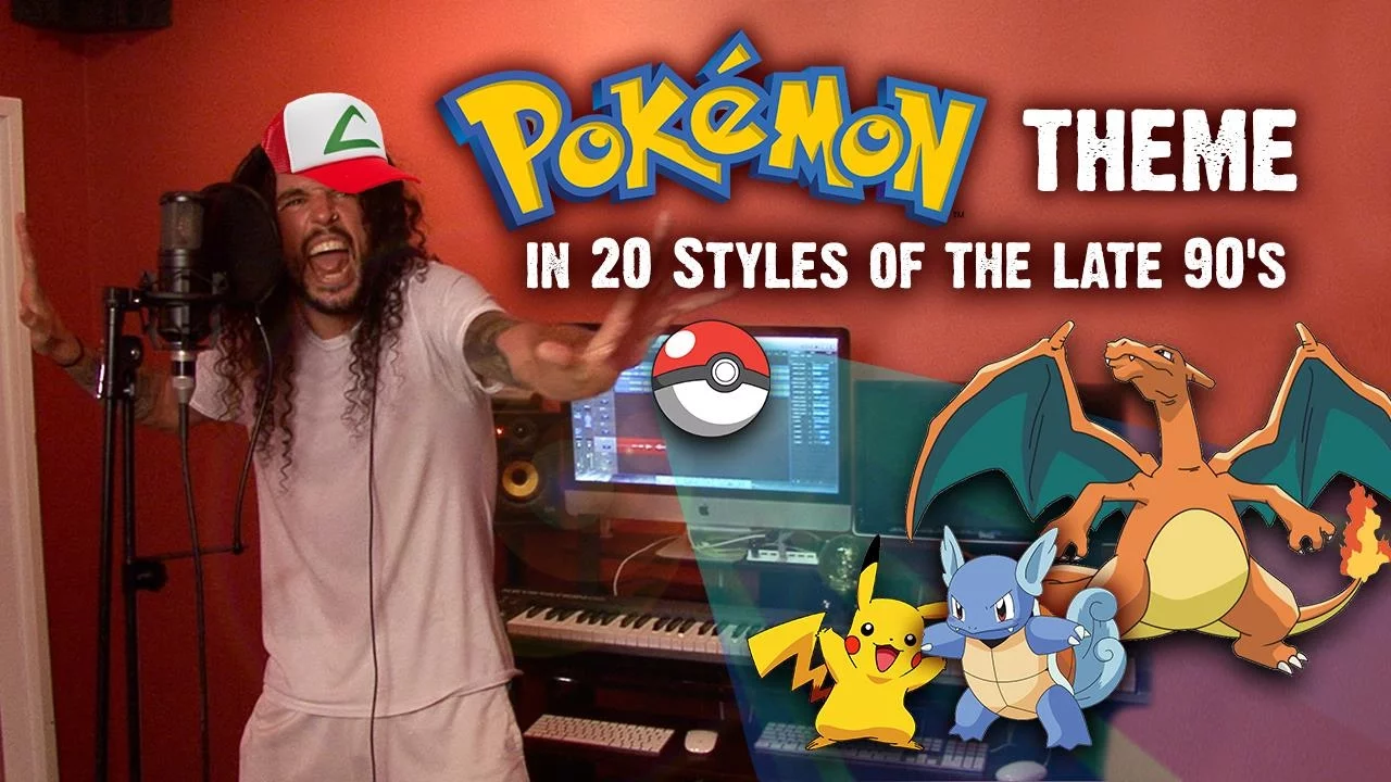 Pokémon Theme In 20 Styles Of The Late 90s | Ten Second Songs 20 Style Cover