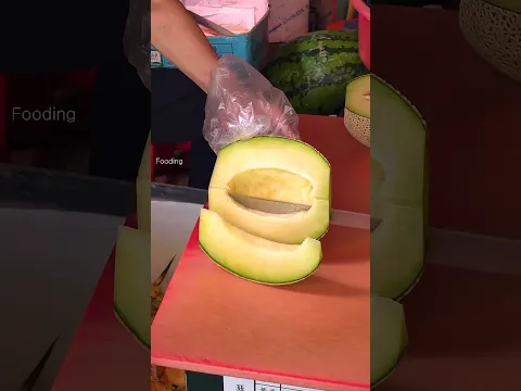 남대문시장 달인의 깔끔한 멜론자르기
