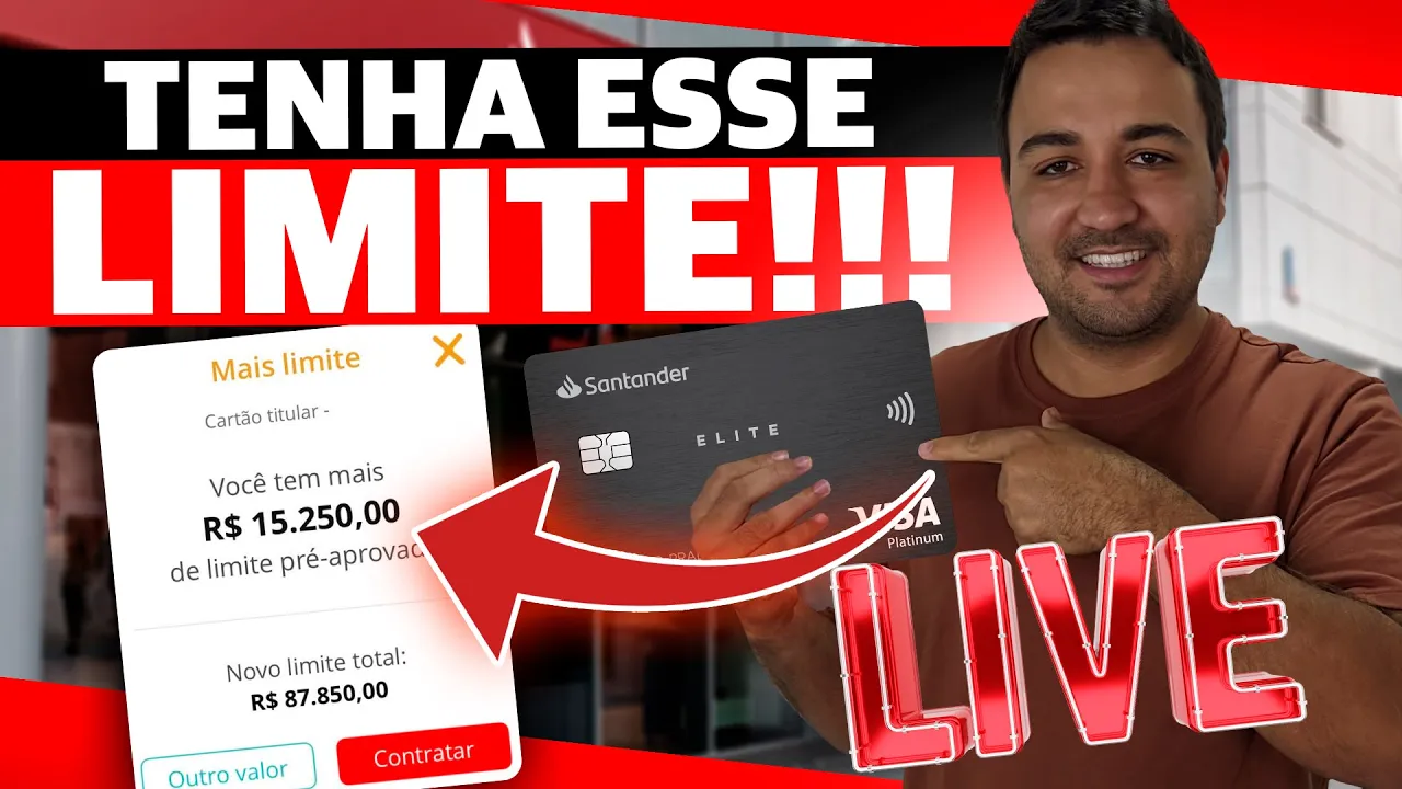 AO VIVO - COMO AUMENTAR LIMITES DO SANTANDER FÁCIL?