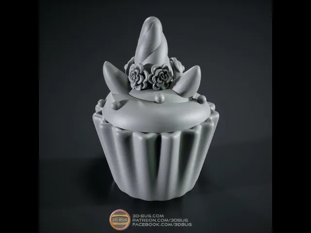 Cupcake in unicorn style video thumbnail