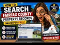 How to search Fairfax County property records online for free