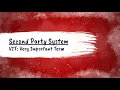 The Second Party System VIT Very Important Term