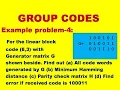 EXAMPLE-4 EXAMPLE PROBLEM ON GROUP CODES GROUP CODES GROUP THEORY DMS MFCS