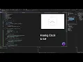 Making a clock in a program under Windows with C analog clock with c language