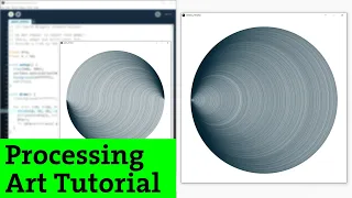 Ep 18 Processing Art Tutorial Circles and Arcs Generative Creative Coding