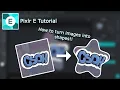 Pixlr E How to make images into shapes TUTORIAL