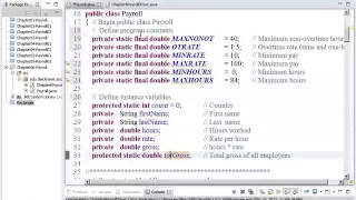 152-143 Java Chapter06 - Payroll Programs