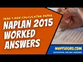 Year 9 NAPLAN 2015 Non-Calculator Solutions MaffsGuru com