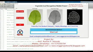 Vegetable Leaf Recognition Using Image Processing Source Code Vegetable Leaf Detection Using Matlab