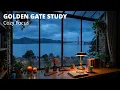 Cozy San Francisco Rain Study Room Golden Gate View for Focus Study