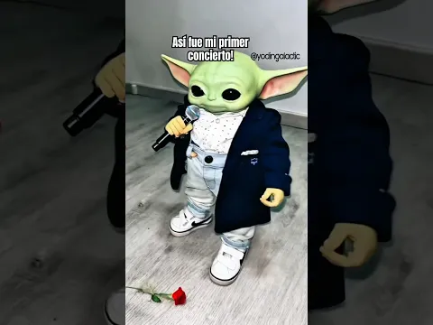 MI PRIMER CONCIERTO 🔥🎤🎶 #music #babyyoda #short