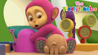 Fun Animal Sculptures in the Sand! | Tiddlytubbies - WildBrain | Full Episodes for Kids