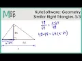 KutaSoftware Geometry - Similar Right Triangles Part 3