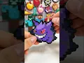 I made a Gengar from Pokemon using perlerbeads