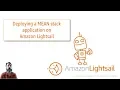 Deploying a Mean Stack Application on Amazon Lightsail