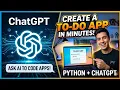 I Built a Python To-Do App in Minutes Using ChatGPT Full Tutorial