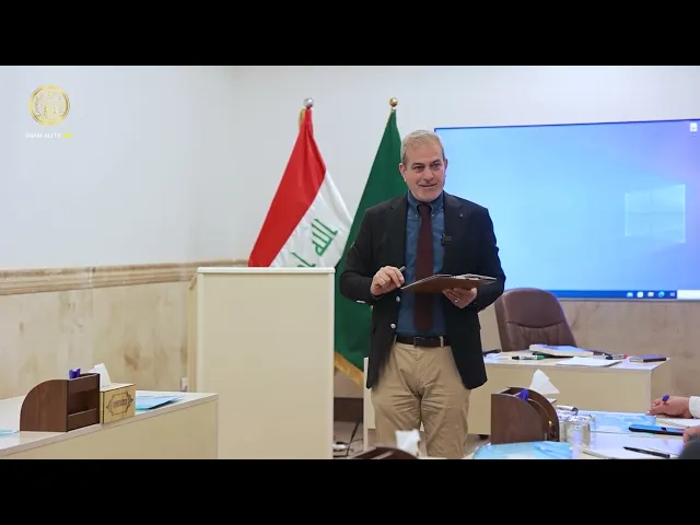 ⁣قسم العلاقات العامة في العتبة العلوية المقدسة يقيم ورشة حول فن اتكيت استقبال الضيوف