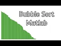 Sorting Algorithms Bubble Sort MATLAB