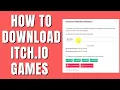 How To Create itch io Account Purchase Games