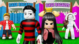 Base Ragazze VS Base Ragazzi su 99 Notti nella Foresta su Roblox!