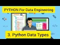 Python For Data Engineering 3 Python Data types
