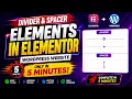 Divider and Spacer element in Elementor WordPress Website Only Just in 5 minutes