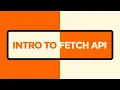 Fetch Api in JavaScript - AJAX Fetch API Promises JSON Data 2020