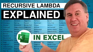 Excel Masterpiece Tackling Slugify with Recursive Lambdas - Episode 2390