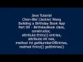 Java Tutorial Birt ay Book App 09