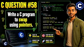 C Programming Question Swap Two Numbers Using Pointers in C