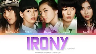 wonder girls irony color coded lyrics han rom eng