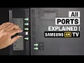 Uitleg over de achterpoorten van de Samsung 4K Smart TV! [HDMI, USB, optisch, coaxiaal etc.]