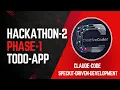Hackathon 2 Phase 1 Completed AI Driven Todo App using SpecifyKit Claude Code