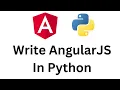 AnPylar Tutorial - Create New Project and Simple App Angular In Python