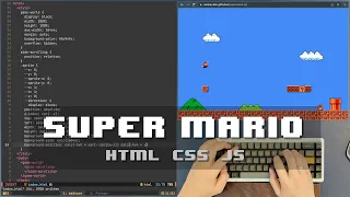 ASMR Programming SuperMario with HTML and Javascript - No Talking