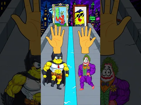 SpongeBob Batman vs Patrick Star Joker who win #fyp #spongebob #roblox